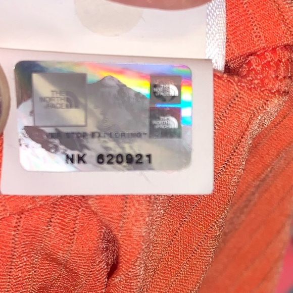 THE NORTH FACE:  Performance Short Sleeve Orange Shirt - Size XL - Picture 7 of 8